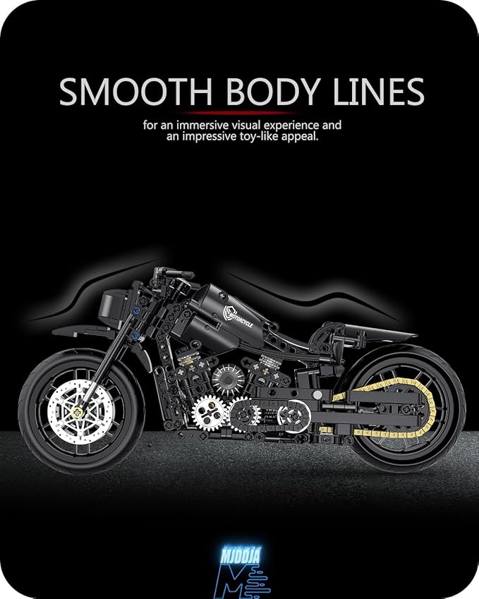 1:8 Motorcycle Building Set for Adults Building Blocks for Adults Collectible Toy for 14 15 16+ Years Old Boys Teenage Boys Gifts on Birthday(579PCS)