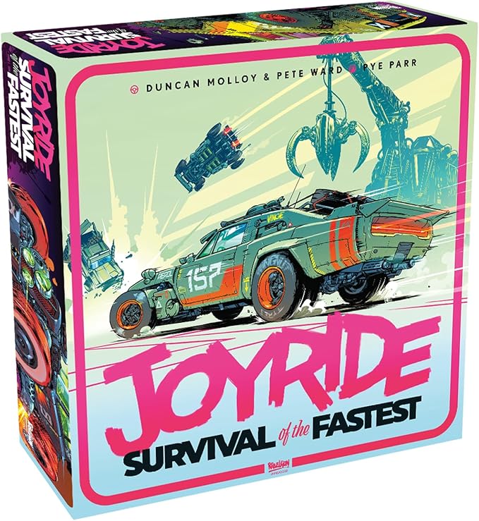Rebellion Unplugged: Joyride: Survival of The Fastest - Car Combat Board Game Battle On Maps &amp Racetracks Ages 12+ 2-4 Players
