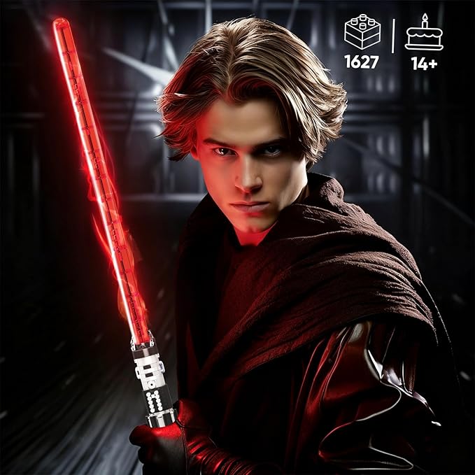 Mould King 10237 Lightsaber Building Set with Holder Rack and LED Light Ultimate Cosplay Toy for Adult Fans and Game Lovers (1627 PCS)