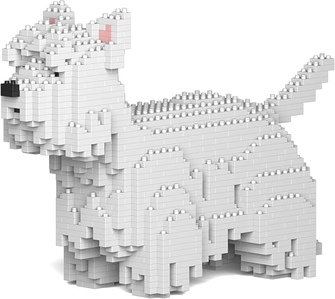 JEKCA West Highland White Terrier 01S | Dog Plastic Building Blocks | Age 14+