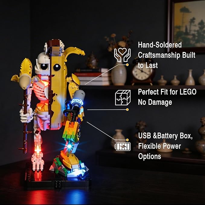 Vaodest Led Light for Lego 77072 Fortress Peely Bone SetDesign and Configuration Compatible with Model 77072(Led Light Only Not Building Block Kit)
