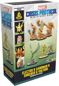 Marvel: Crisis Protocol Electro &amp Sandman &amp Shocker &amp Vulture CHARACTER PACK - Sinister Villains Unleashed! Tabletop Superhero Game Ages 14+ 2 Players 90 Min Playtime Made by Atomic Ma