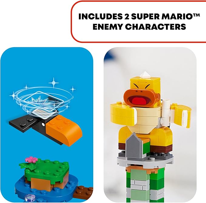 LEGO Super Mario Boss Sumo Bro Topple Tower Expansion Set 71388 Building Kit Collectible Toy for Kids New 2021 (231 Pieces) Multicolor