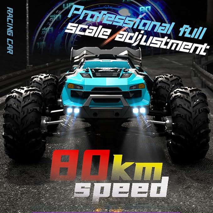 X-Verse SG116 MAX 1/16 Brushless RC Cars for Adults Fast 50 mph RC Trucks 4X4 Offroad Waterproof 4WD High Speed Drift RC Car All Terrain RC Truggy (3 Battery)