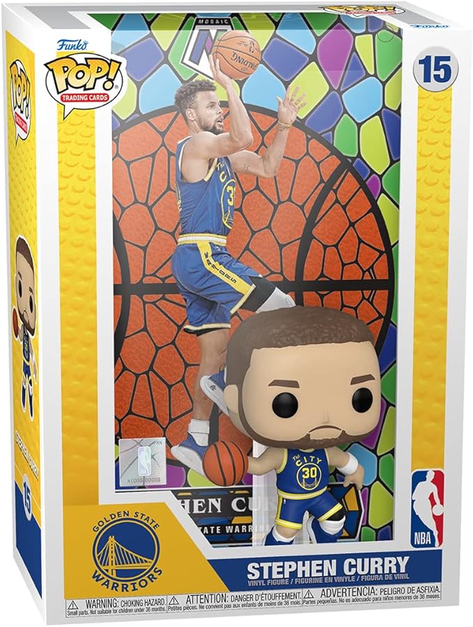 Funko Pop! Trading Cards: NBA - Stephen Curry Golden State Warriors (Mosaic)