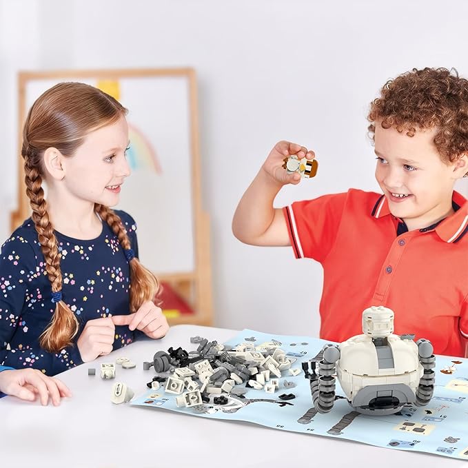 Wildarness Robot &amp Brightbill Building Set for Boys Age 6+ Wild Adventure Cartoon Robot Action Figure Model Toy Movie Fans Creative Collection Gifts for Christmas Birthday Children's Day 365 Pc