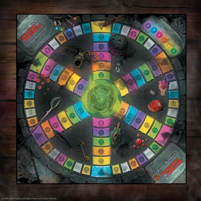 Trivial Pursuit: Dungeons &amp Dragons Ultimate Edition | Collectible Trivia Board Game Featuring 6 Monster Movers and 1800 Questions Across 6 Categories | Officially-Licensed D&ampD Game &amp Merc