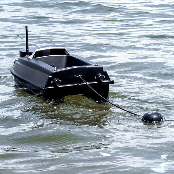V030 Remote Control Bait Boat 12V 2.4G High-Speed RC Bait Boat with GPS Positioning