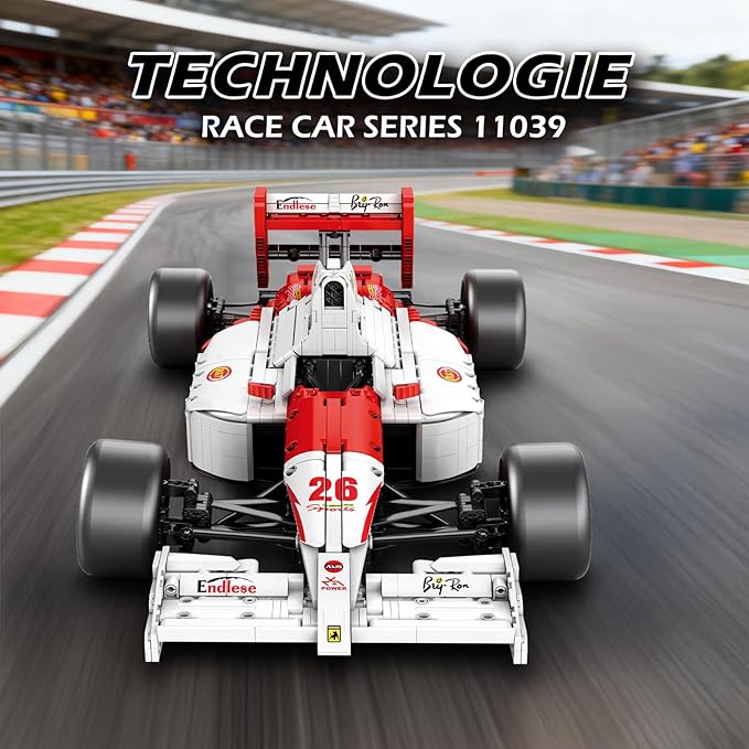 Reobrix F1 Cars Building Sets for Adults Technical MP4 Formula 1 Racing Car Model Kits 1:8 Scale Race Car Model Display for Home Office Decor Collectible Gifts for Adult F1 Fans (2800PCS)