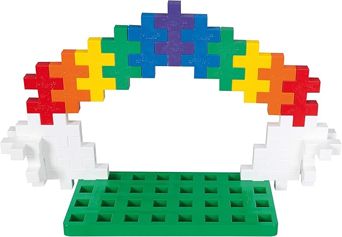 PLUS PLUS Learn to Build Big Building Toys Set for Toddlers and Preschoolers Stem Toys for 3+ Year Old 60 Interlocking Blocks - Basic