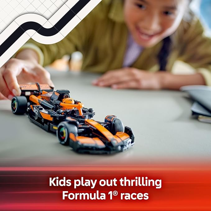 LEGO Speed Champions McLaren F1 Team MCL38 Race Car Toy - Building Set for Kids Boys &amp Girls Ages 10+ - Toy Car for F1 Fans - Gift Idea for Birthday - 77251