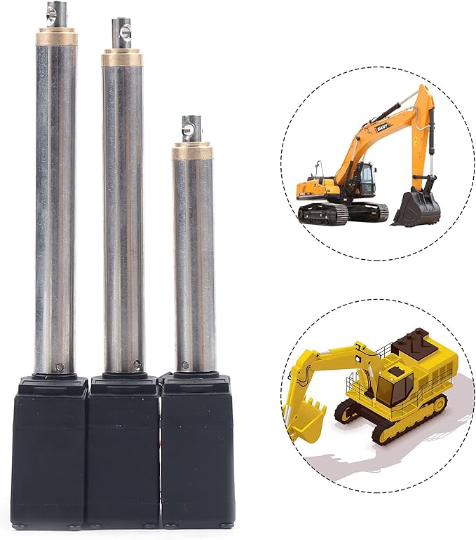 3Pcs Drive Rod Metal Arm Driving Handle High Hardness Quality Aviation Magnesium Aluminum Alloy Drive Rod for RC Excavator Parts Huina 1592 RC Excavator CNC Lathe