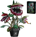 Carnivorous Monster Plant Building Set Venus Flytrap Model Kit for Adults &amp Teens Articulated Cannibal Flower with Do Not Touch Pot Creative Botanical Decor &amp Gamer Room Display Gift