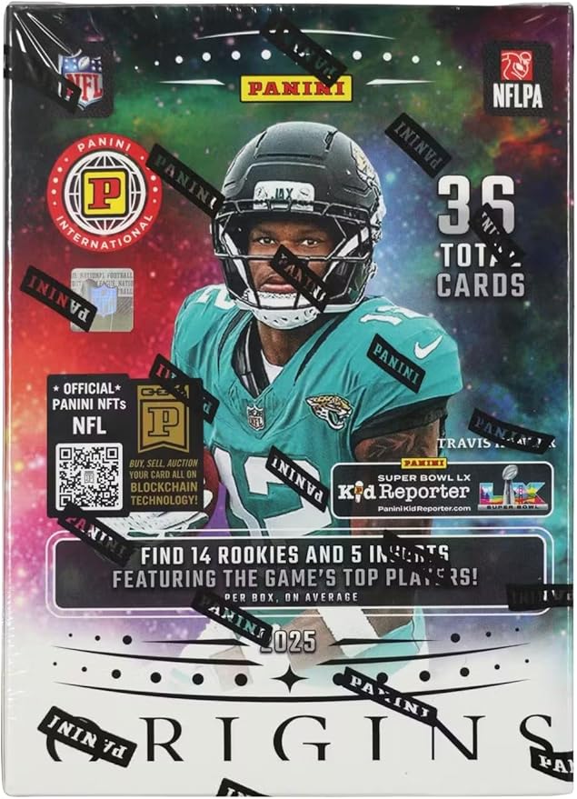2025 Panini Origins Football International 6-Pack Blaster Trading Card Box (Find 14 Rookies Per Box)