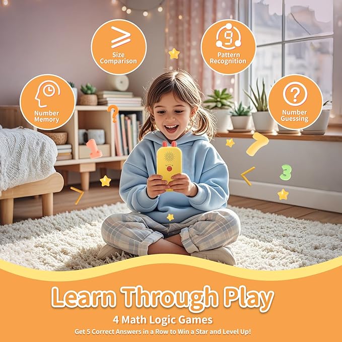 alilo Math Games for Kids Ages 5-12 Portable Math Toys for Practicing Addition Subtraction Multiplication and Division Fun Educational Toy with 5 Modes 19 Math Games and 50K Math Questions