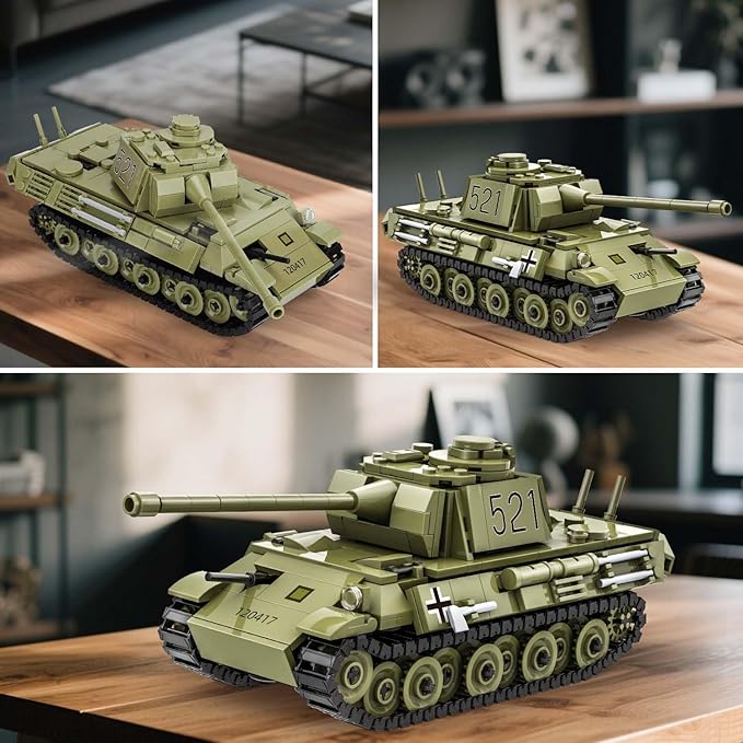 Panther Tank Building Set Compatible with Lego Military Tank WW2 Army Toys Historical Collection Model for Military Fans Gifts for Teens Kids Boys 8-14 (638PCS)