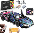 Sport Race Car Building Block Sets for Adults BoysRemote Control APP Supercar Toys Kits with LED Lights 1:14 Collectible MOC Contruction Birthday Gift for Teens Age 8-12 12-1614 14+(1314 PCS)