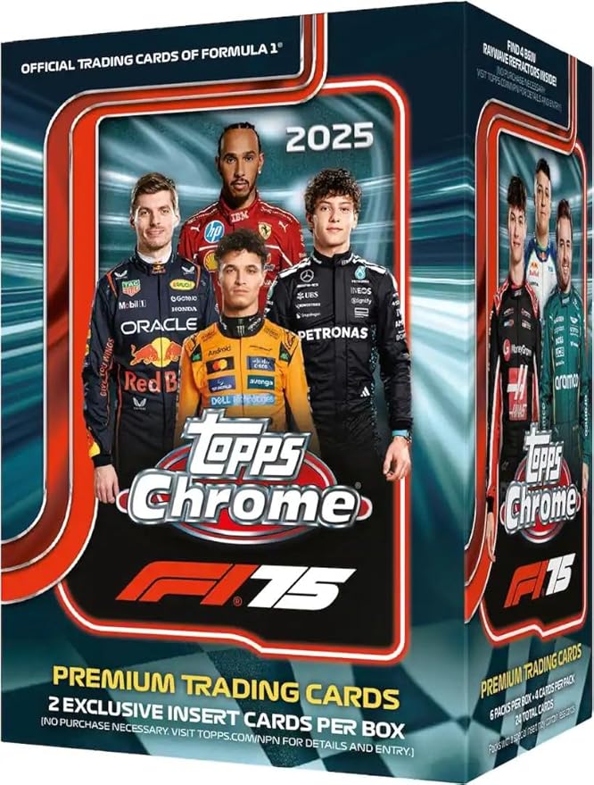 2025 Topps Chrome F1 Formula 1 Blaster Box 2 Exclusive Inserts