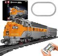 Mould King 12018 Train Building Blocks Sets Remote/App Control EMD F7 Internal Combustion Locomotive Kits Scale Model with Tracks for Adults Teen(1541 PCS)