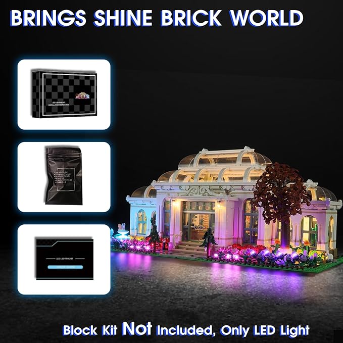 Vaodest LED Light for Lego 21353 Ideas Botanical Garden Building Blocks ModelDesign and Configuration Compatible with Model 21353(Led Light Only Not Building Block Kit)