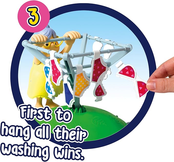 Ideal | Windy Knickers: The Silly Spinning Granny Giggling Windy Washing Game!| Kids Games | for 2-4 Players | Ages 4+