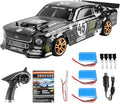 GoolRC RC Drift Car 1:18 Scale Remote Control Car 2.4GHz 4WD 30KM/H High Speed RC Racing Cars with LED Light Strip and 3 Batteries for Adults