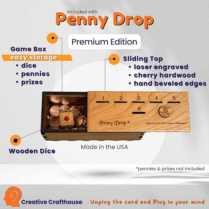 Creative Crafthouse Penny Drop Game Premium Version - The Original