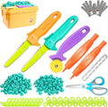 Kibbidea Cardboard Cutter for Kids with Screws &ampTool Box 170PCS Cardboard Construction Tool Kit STEM Resuable Building Toys for Boys and Girls Engineering &amp Creativity（Aged 5+）