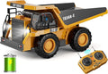 RC Dump Truck Toy for Kids | 9-Channel Metal Construction Vehicle with Working Bed Lights &amp Sounds Rechargeable Remote Control Truck for Boys Ages 3-12 Durable STEM Gift for Birthday 2026