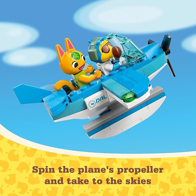 LEGO Animal Crossing Fly with Dodo Airlines Airport Playset Kids’ Airplane Toy and Pilot Minifigure Inspired by The Video Game Series Gift for Girls and Boys Ages 7 and Up 77051