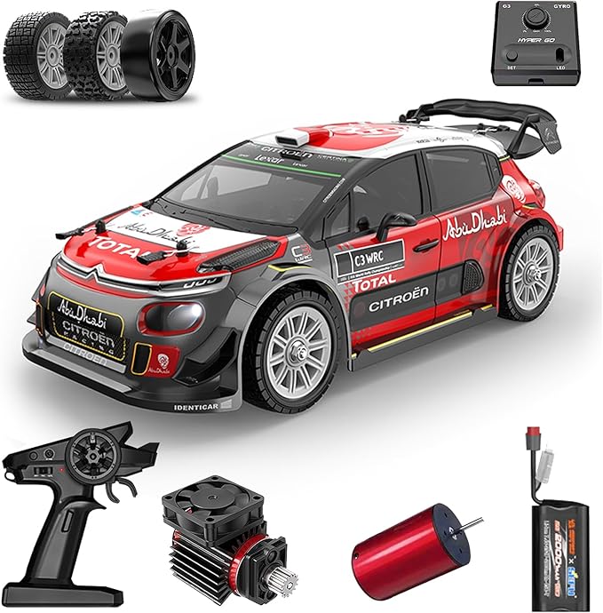 Mjx Hyper go 4x4 Brushless Rc Cars 14303 Hyper 4wd Rc Car All-Road RC Drift Car Brushless Scale 2.4G 4wd High Speed ElectricTerreneitor 4x4 Carros1/14 Citroen C3 Fast RC Cars for Adults…
