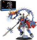 JMBricklayer Mechanical Dragon Building Set for Adults 70141 Dragon Teng Four Seas - Ying Long Building Blocks Model with Display Stand Gift Idea for Collectors Adults