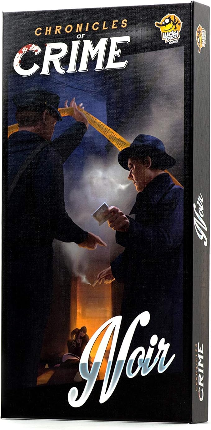 Chronicles of Crime Noir Board Game EXPANSION - Dive into a Noir Detective Adventure! Cooperative Mystery Game for Kids and Adults Ages 14+ 1-4 Players 60-90 Min Playtime Made by Lucky Duck Games