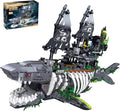 Mechanical Shark Ship Building Blocks Set The Ghost Sea Shark Pirate Ship Building Blocks SetsToys Gift for Kids Adult Collections Enthusiasts