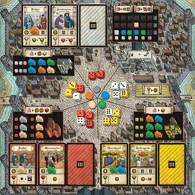 Troyes Board Game - Experience The Richness of Medieval France in This Acclaimed Strategy Game! Family Game for Kids and Adults Ages 14+ 2-4 Players 90 Minute Playtime Made