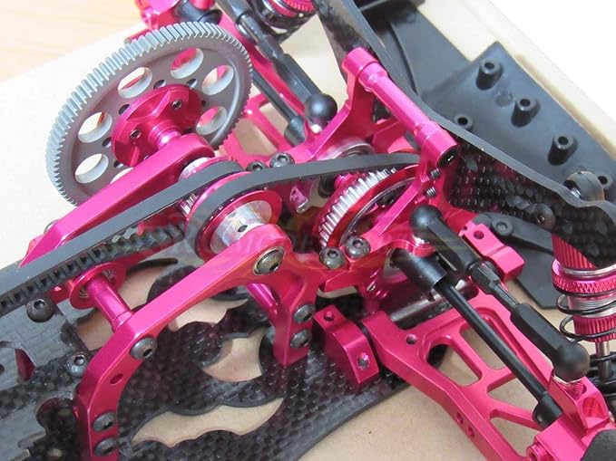 1/10 Alloy &amp Carbon RWD Drift Racing Car Frame Body Kit for Sakura D4