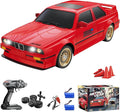 RC Drift Car for Kids Adults 1:16 Scale 2.4Ghz 4WD High Speed RTR Racing Car 30KM/H with Led Lights Remote Control Vehicle Sport Toy Gifts for Girls Boys Two Batteries and Drift Tire Included