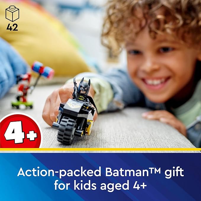 LEGO DC Batman Versus Harley Quinn 76220 Superhero Action Figure Set with Skateboard and Motorcycle Toy for Kids Boys and Girls Aged 4 Plus