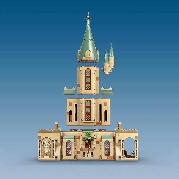 LEGO Harry Potter Hogwarts: Dumbledore’s Office 76402 Castle Toy Set with Sorting Hat Sword of Gryffindor and 6 Minifigures for Kids Aged 8 Plus