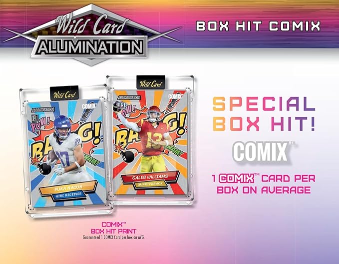 2023 Wild Card Alumination Special Rookie &amp Insert Edition Football Hobby Box 6 Encased Trading Cards Per Box