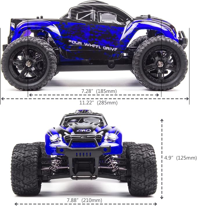 Cheerwing 1:16 Scale All Terrain RC Car 40KM/H High Speed 4WD Remote Control Monster Truck 4X4 Off-Road Truck