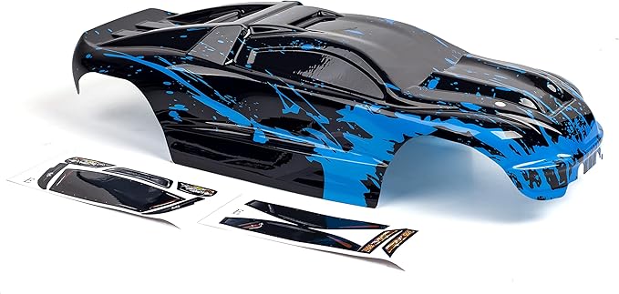 SummitLink Custom Body Muddy Blue Over Black Style Compatible for E-Revo 1/10 Scale RC Car or Truck (Truck not Included) ER-BB-01