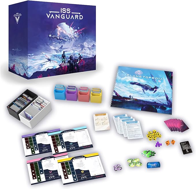 Awaken Realms ISS Vanguard Board Game - Explore Space in a Cooperative Sci-Fi Strategy Game Thrilling Adventure for Teens &amp Adults Ages 14+1-4 Players 90-120 Minute Playtime