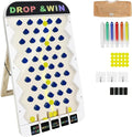 Zhenx Prize Drop Disc Game Wood Extra Large Prize Drop Board 27.8 x 15.9 Wood Disc Drop Games for Parties Trade Show Booth and Carnival Game