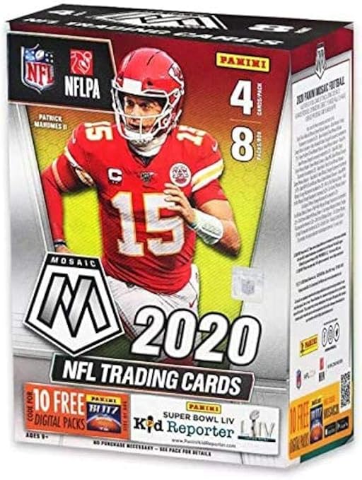 2020 Panini Prizm Mosaic Football Blaster Box - 32 Cards/Box - Look for EXCLUSIVE Autographs or Signature cards from the top rookies. Look for Joe Burrow and Tua Tagovailoa Rookies.