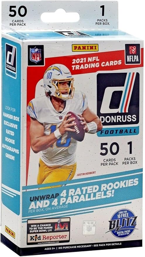 2021 Donruss Football Hanger Box (50 Cards/Box)