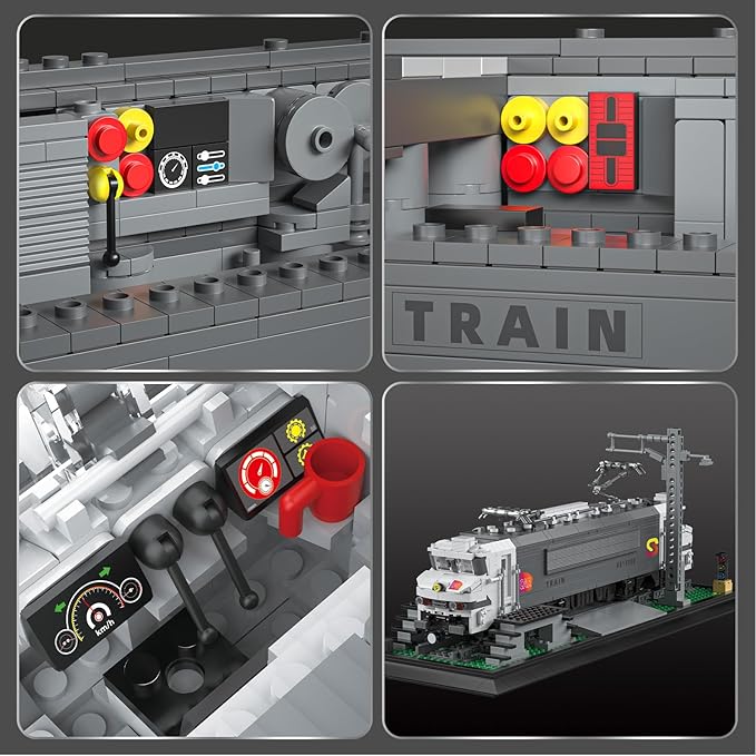 Reobrix BB15000 Train Building Block Set 66803 Collectible Electric Locomotive Display Creative Model for Train Fans Gift for Adults 14+(2053PCS)