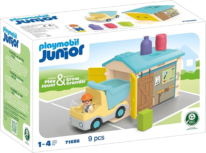 Playmobil Junior: Construction Truck with Garage