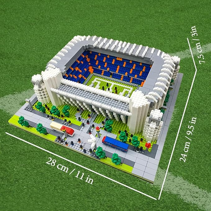 Micro Mini Blocks Football Stadium Building Set 4575 Pieces Famous Architectural Gifts for Children and Adults