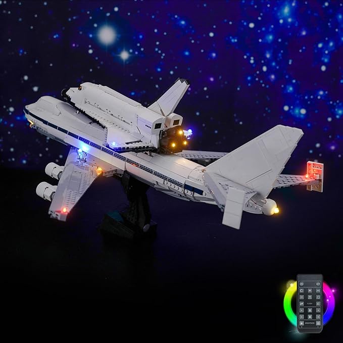 Light kit Compatible with Lego 10360 Shuttle Carrier Aircraft - No Model Only Light LED Lighting Accessories Compatible with Lego Space Shuttle Transportation Aircraft (RC Version)